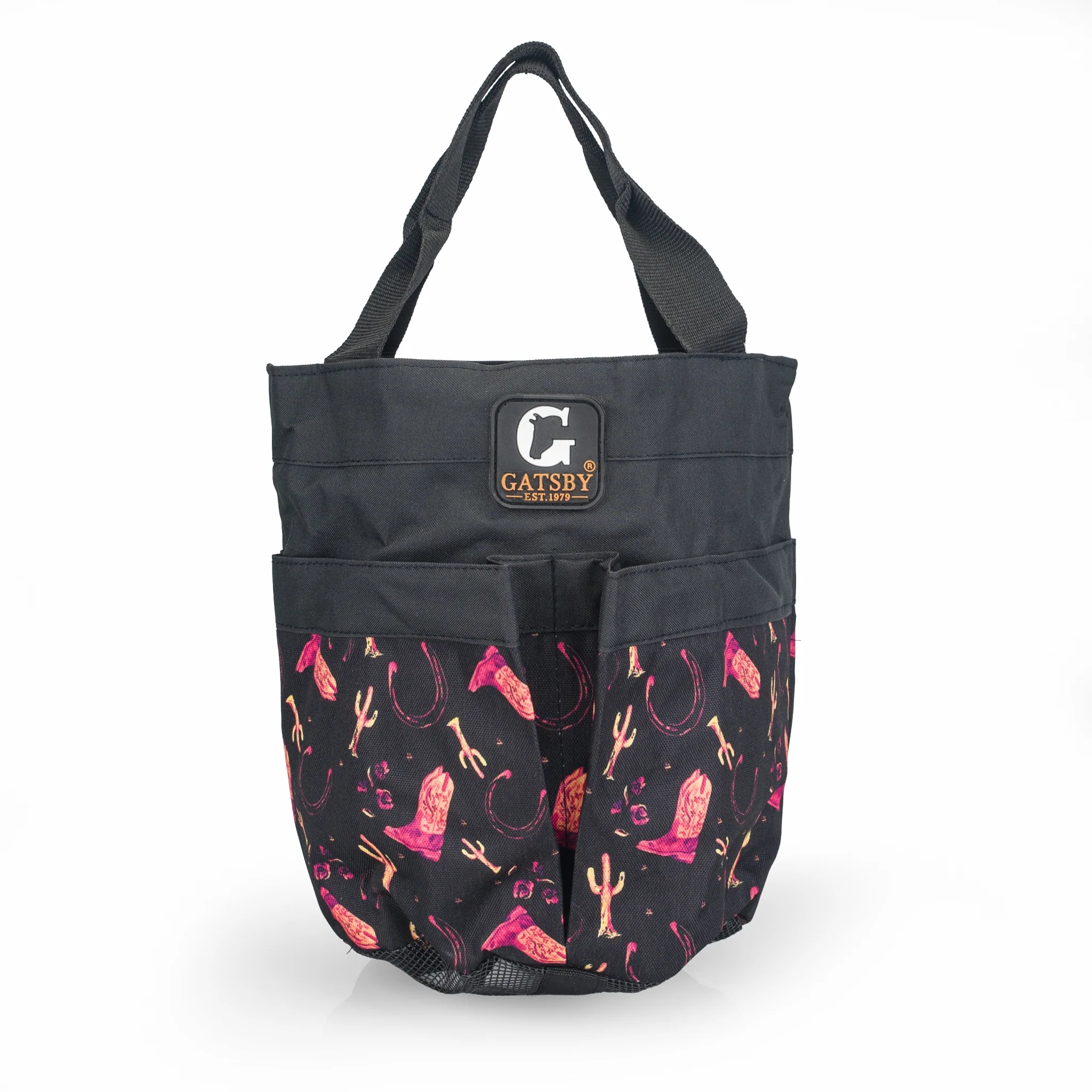 Gatsby Print Nylon Stable Tote with Mesh Bottom - Image 2