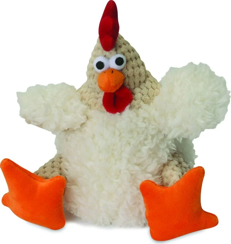 goDog Fat White Rooster Dog Toy - Image 2