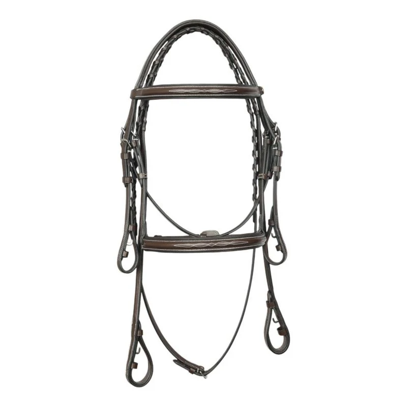 HDR Pro Fancy Raised Comfort Crown Padded Bridle - Image 2