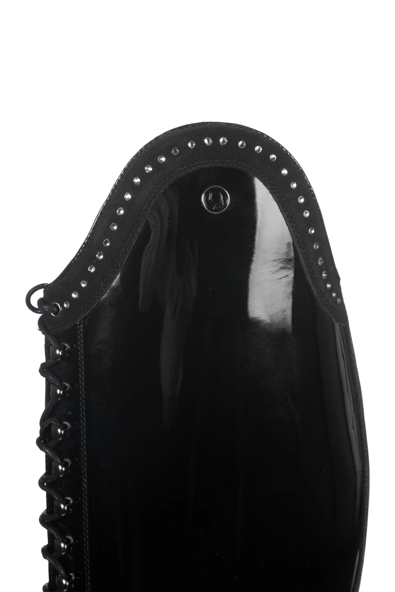 HKM Ladies Amalfi Lack Riding Boots Standard Length/Width - Image 3