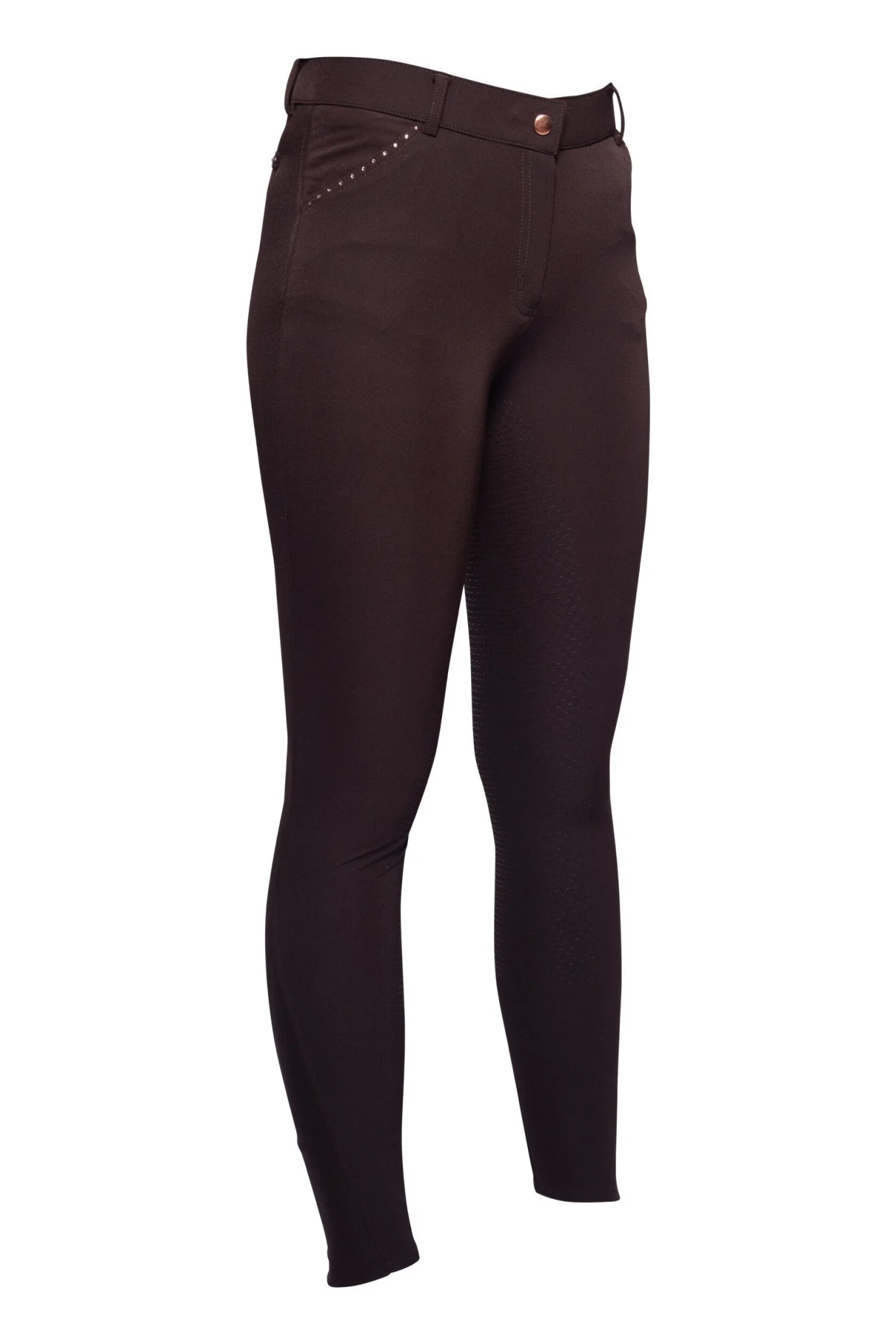 HKM Ladies Rosegold Glamour Full Seat Riding Breeches