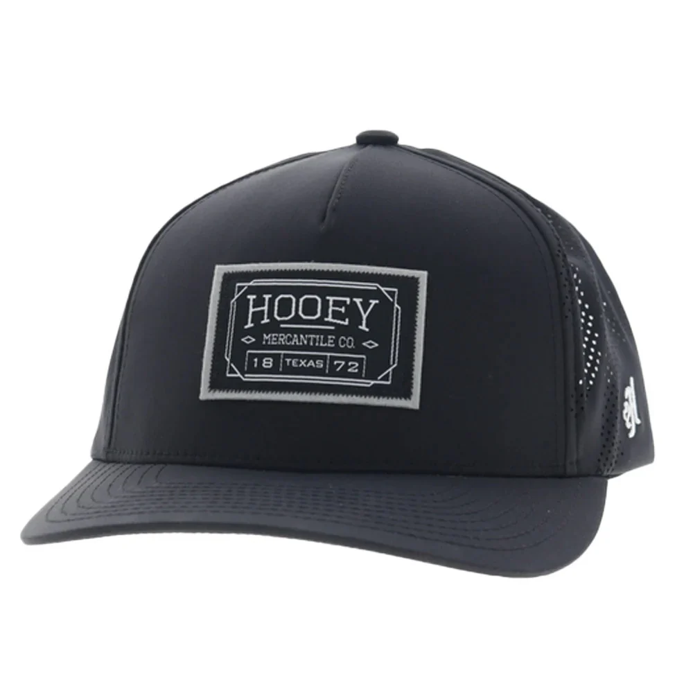 Hooey Doc 5-Panel Trucker Hat with White/Black Rectangle Patch