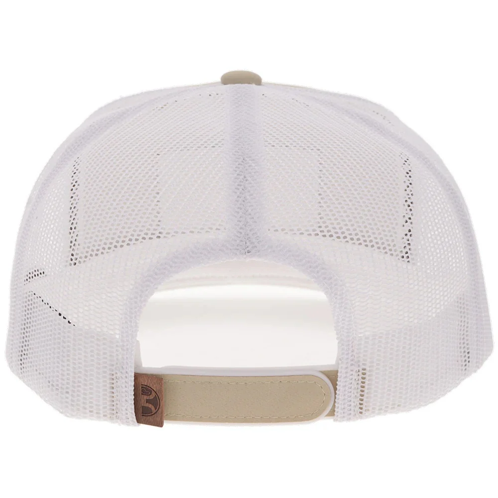 Hooey Liberty Roper 6-Panel Trucker Hat with Leather Flag Patch - Image 3