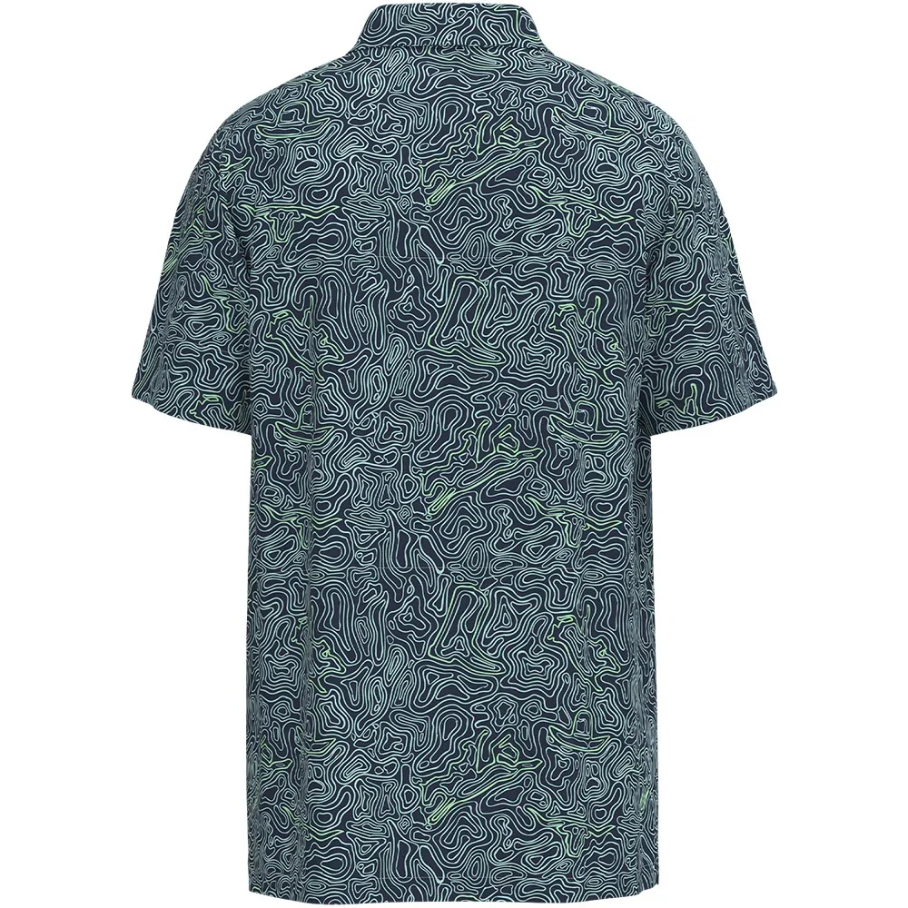 Hooey Mens "The Drive" Inkwell Polo with Cloud Blue - Image 2