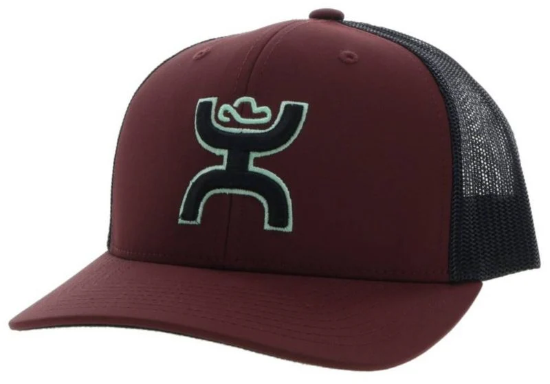 Hooey Trucker Cap Black/Silver Hooey Logo