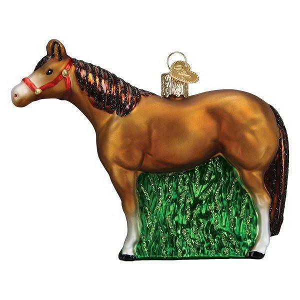 Horse with Halter 4.25in Ornament