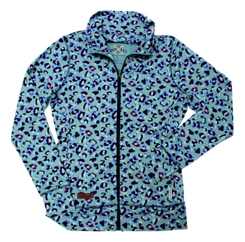 Horseware Ladies Jolie Zip Top LG Blue Animal - Image 6