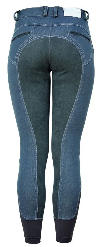 Horseware Ladies Ltd. Edition Denim Breech 34 Teal - Image 24