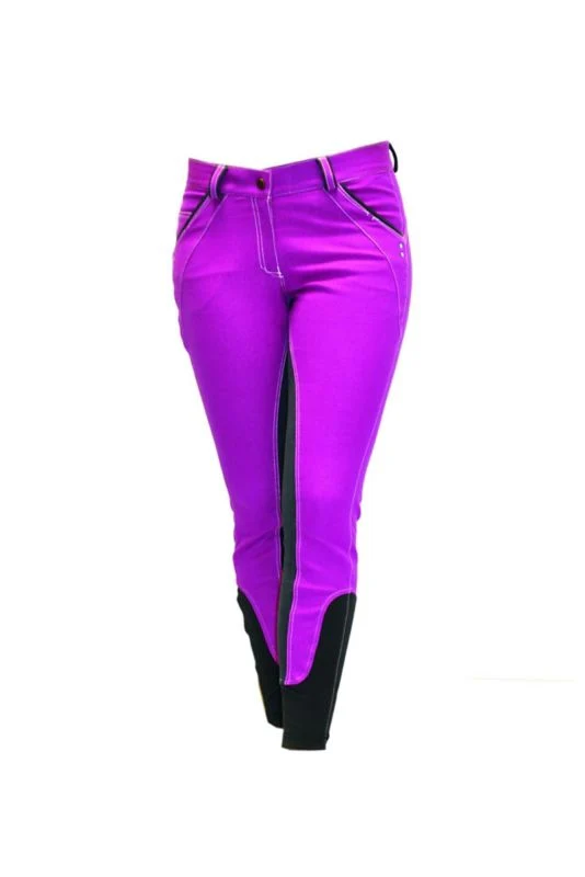Horseware Ladies SelfSeat Denim Breech 24R Denim - Image 20