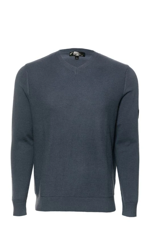 Horseware Mens Milano Classic VNeck Sweater L Blue - Image 4