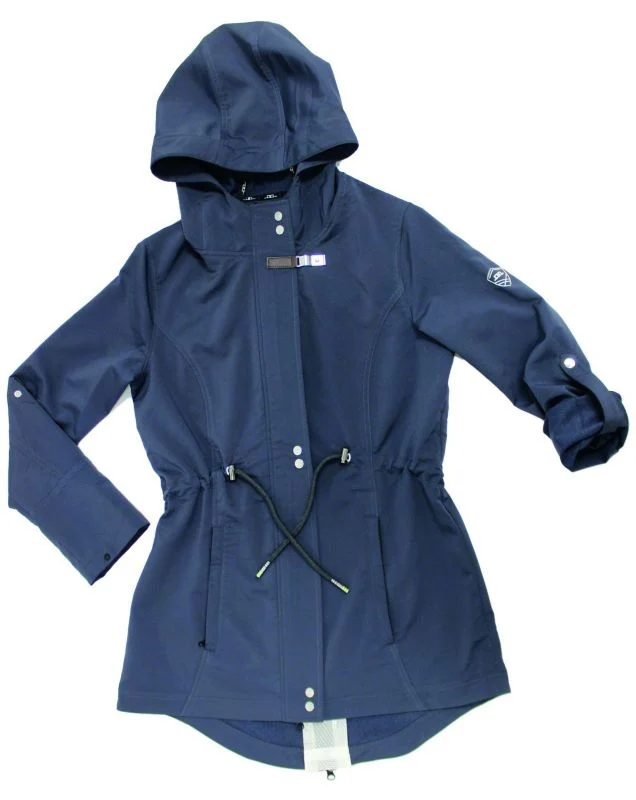 Horseware Olbia Long Waterproof Parka LG Blue - Image 3