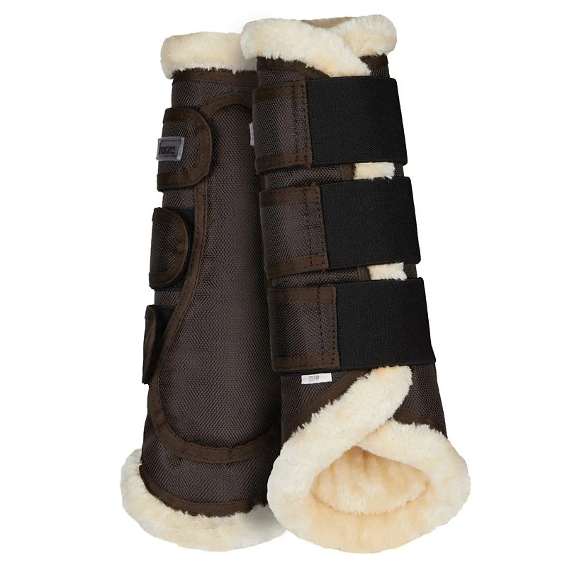 Horze Brushing Boots With Faux Fur - Image 2