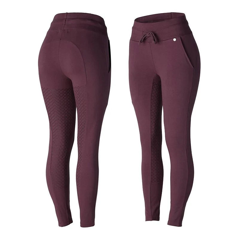 Horze Elinor Ladies Cotton Stretch Riding Tights - Image 2