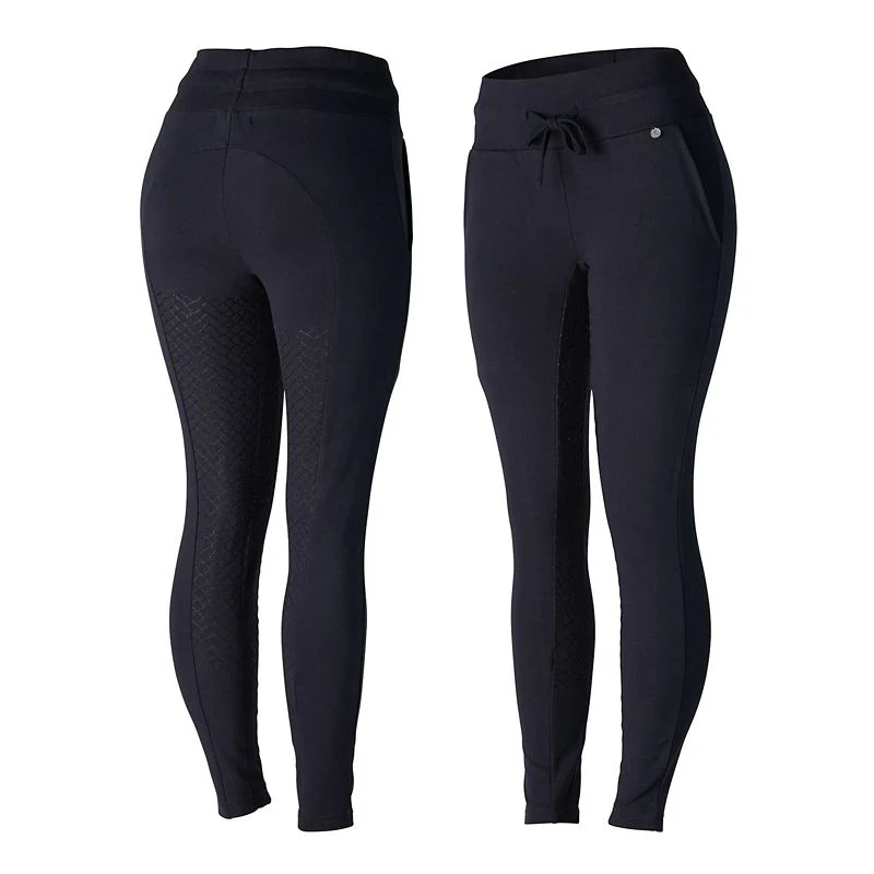 Horze Elinor Ladies Cotton Stretch Riding Tights - Image 4