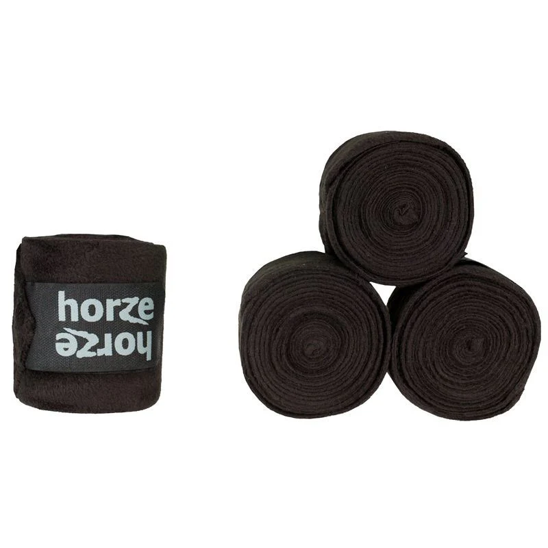HorZe Embrace Fleece Bandages Black - Image 2