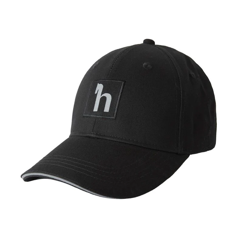Horze Hat With Reflective Print Black One Size