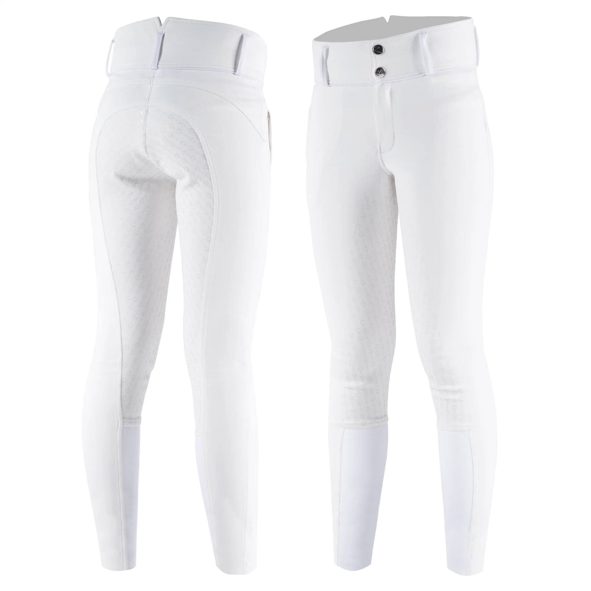 Horze Kids Silicone Full Seat Breeches S Purple - Image 5