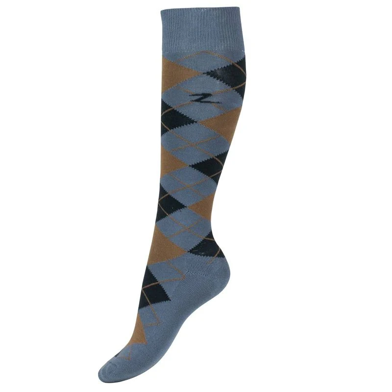 Horze Ladies Alana Checked Winter Socks 6-7.5 Afte - Image 7