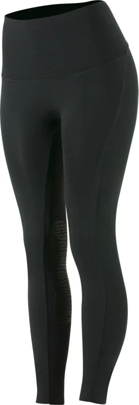 Horze Ladies Bianca Light Knee Patch Tights 26 Bk - Image 2