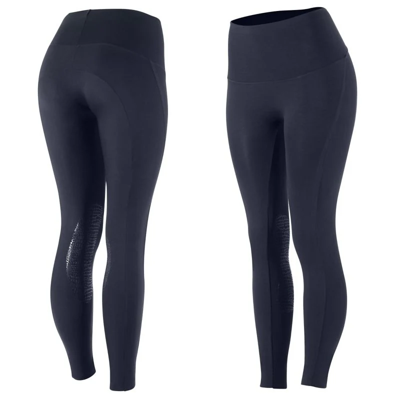 Horze Ladies Bianca Light Knee Patch Tights 26 Bk - Image 22