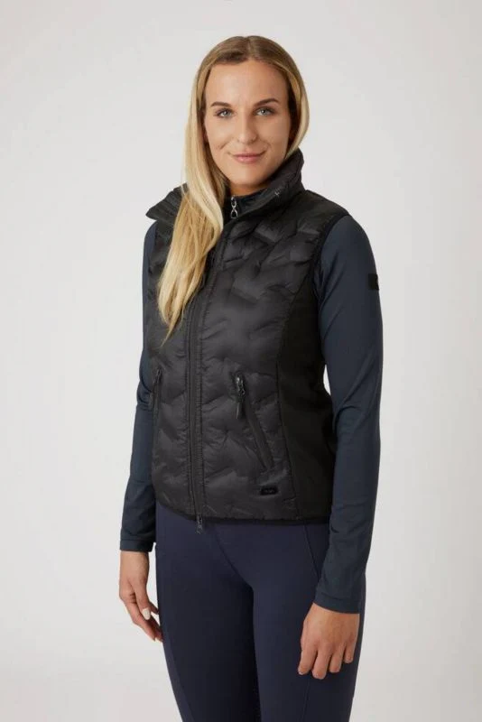 Horze Ladies Shelly Light Padded Vest 8 Marlin Blu - Image 4