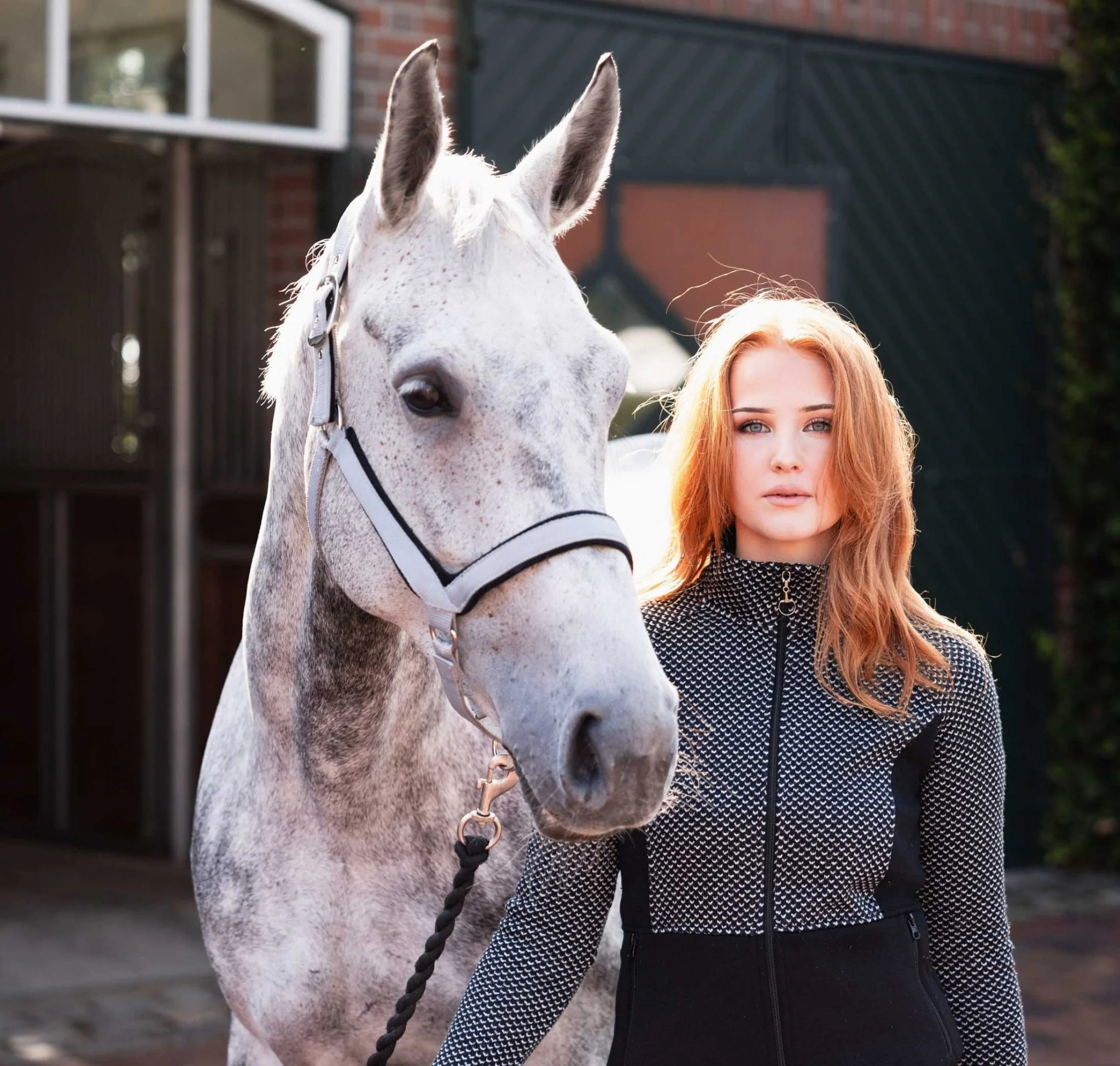 Horze Neve Ladies Fleece Knit Jacket - Image 7