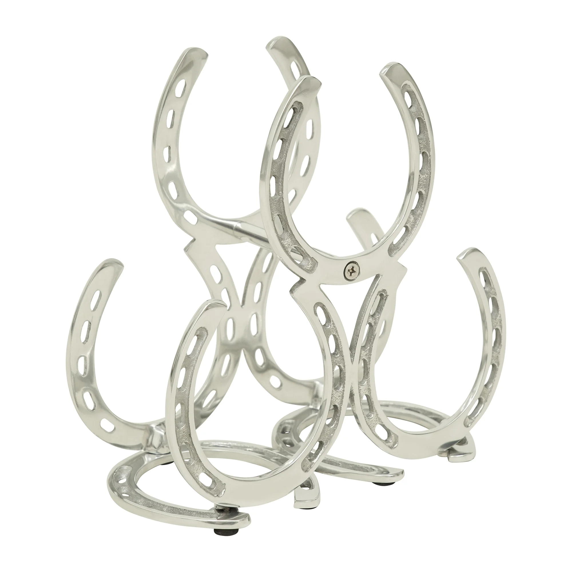 Huntley Equestrian Horseshoe 3-Bottle Wine Rack - Image 3