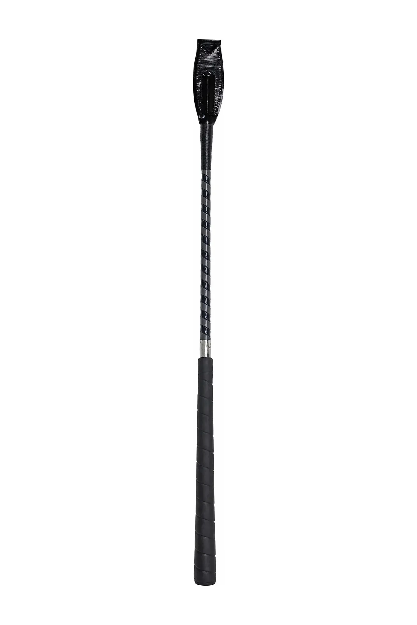 Huntley Equestrian Jumper Whip Two Tone Patent Cover - Image 2