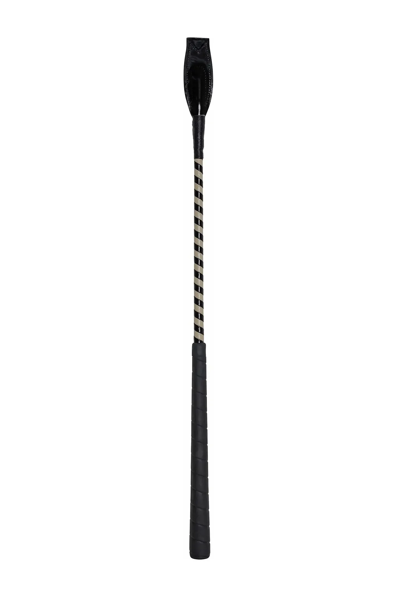 Huntley Equestrian Jumper Whip Two Tone Patent Cover - Image 3