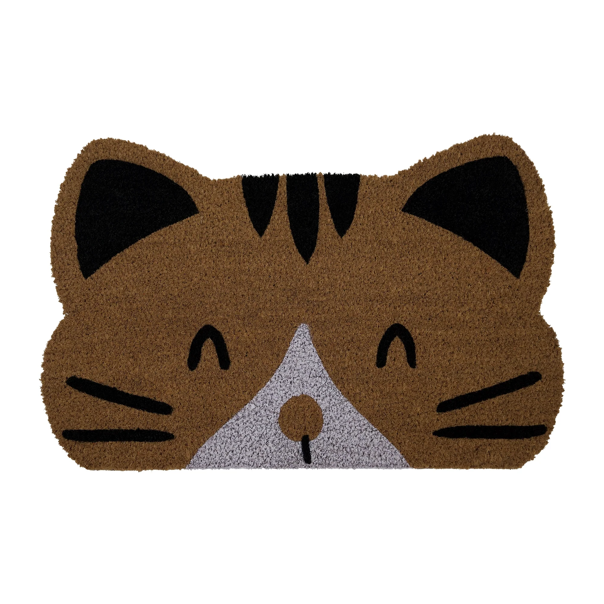 Huntley Equestrian Pet Cat Print Natural Coir Door Mat with Anti Slipping