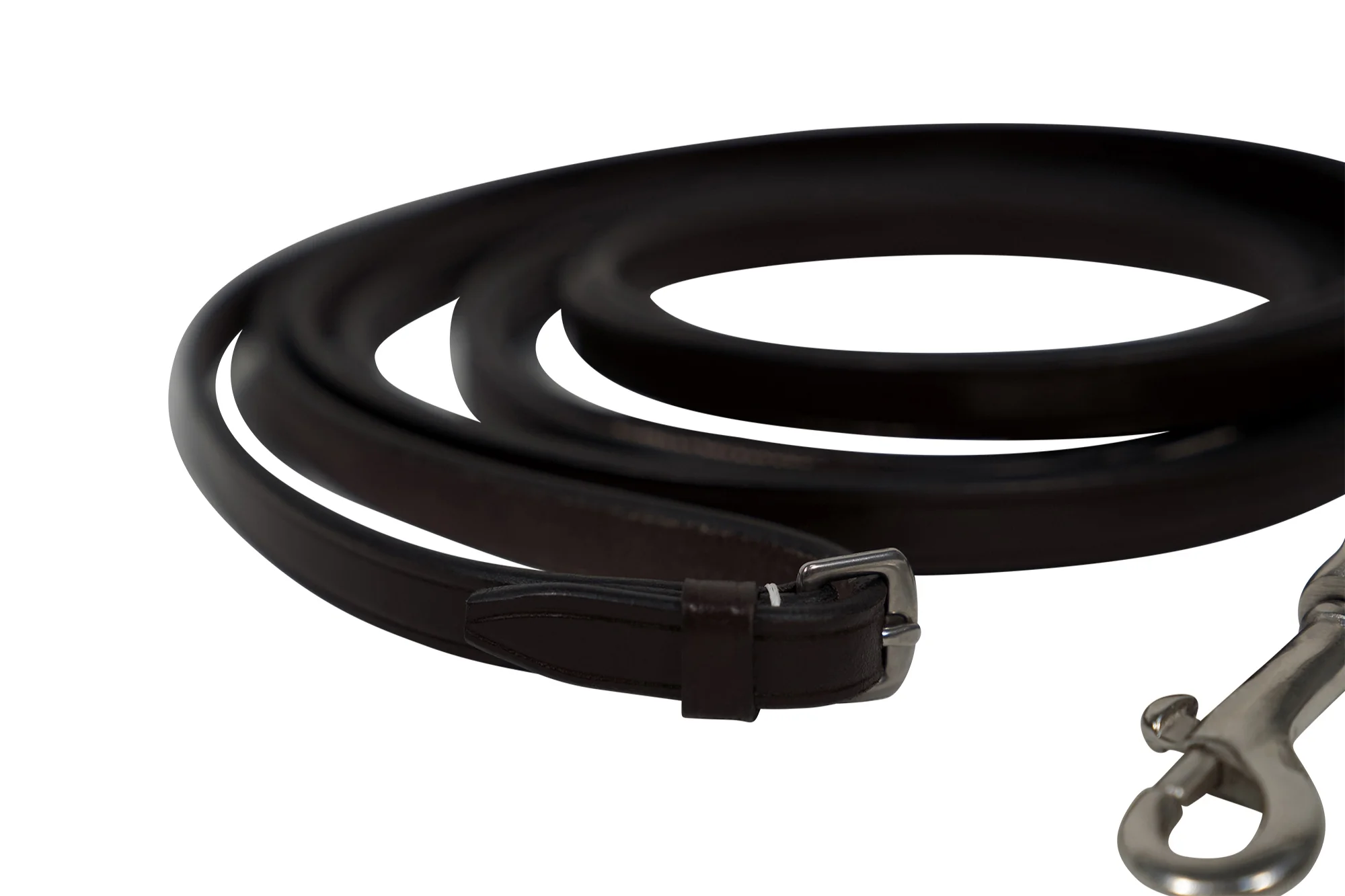 Huntley Equestrian Sedgwick Leather Draw Reins With Snap Ends - Image 2