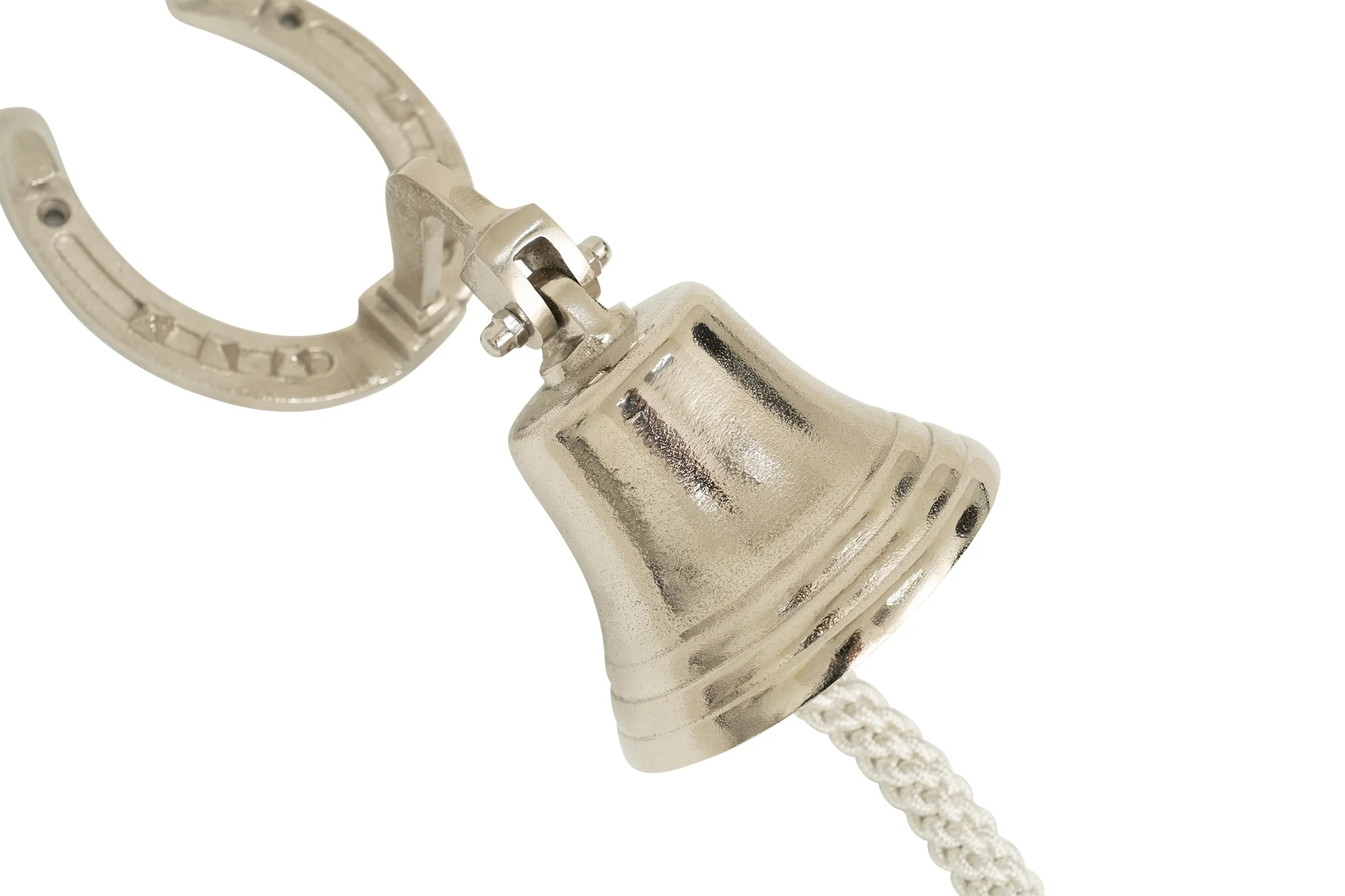 Huntley Equestrian Wall Mounted Horse Shoe with Bell - Image 2