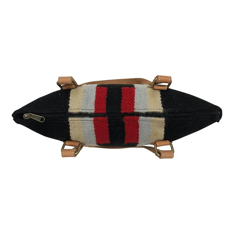 Huntley Navajo Southwestern Aztec Tote Bag Black - Image 2