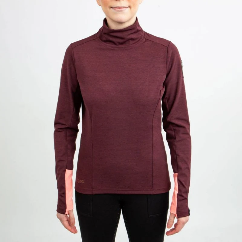 Irideon Ladies Radiant Mock Crew Shirt - Image 2