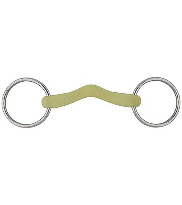 Jacks Apple Low Port Ring Snaffle Bit 5" Stainless