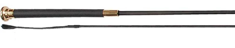 Jacks Dressage Whip with Soft Rubber Grip 36" Blac