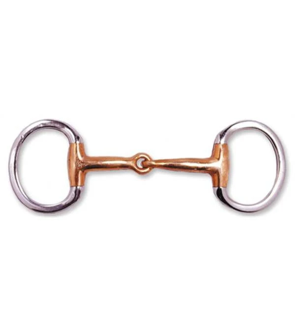 Jacks Eggbutt Copper Snaffle Bit 5" Stainless Stee