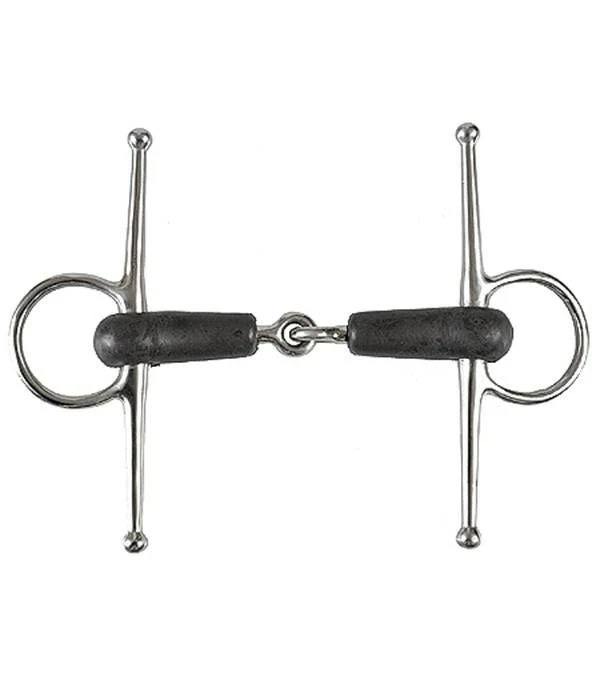 Jacks Full Cheek Soft Rubber Bit 4-3/4" Stainless