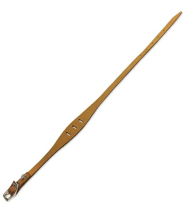Jacks Latigo Leather Tongue Tie Brown