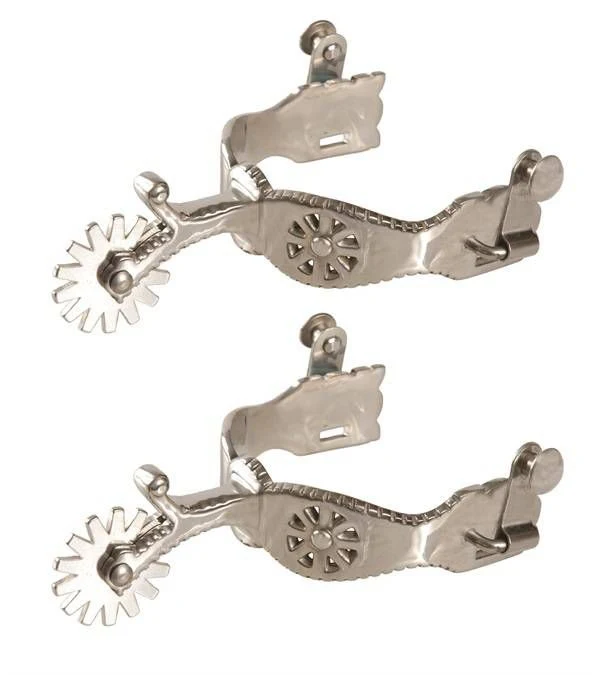 Jacks Mens Show Spurs Sold in Pairs Stainless Stee