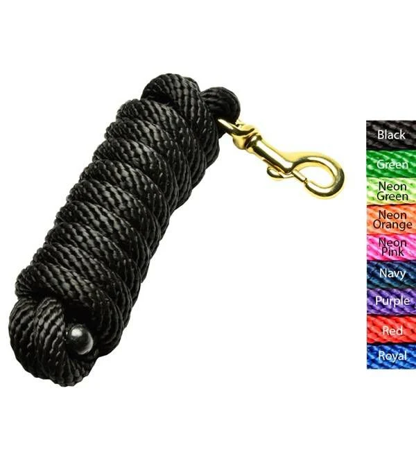 Jacks Poly Lead Rope 5/8" X 10' Black - Image 5