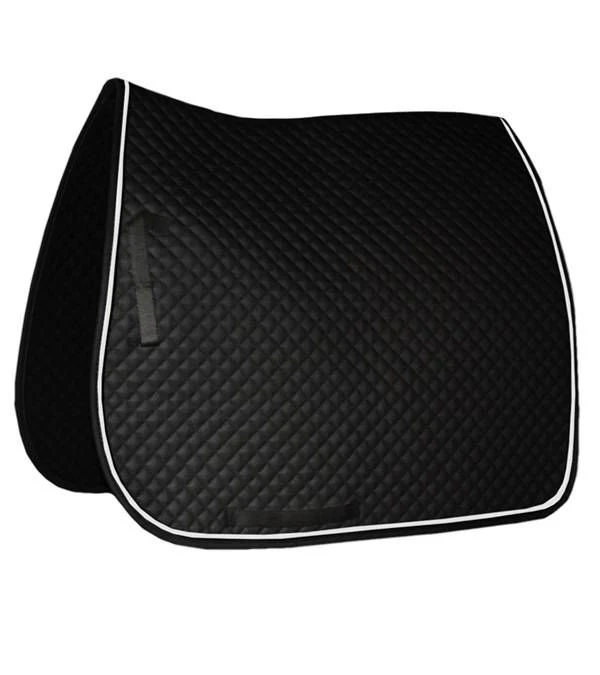 Jacks Quilted Dressage Pad 25" X 44" Black/White