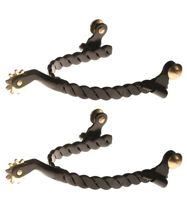 Jacks Twisted Spurs #112 - Sold in Pairs Ladies Bl
