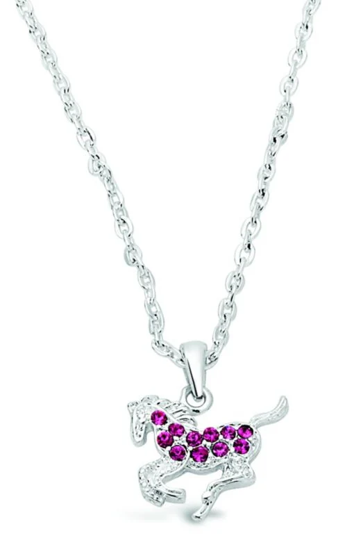 Kelley Kids Galloping Horse Necklace 16in - Image 3