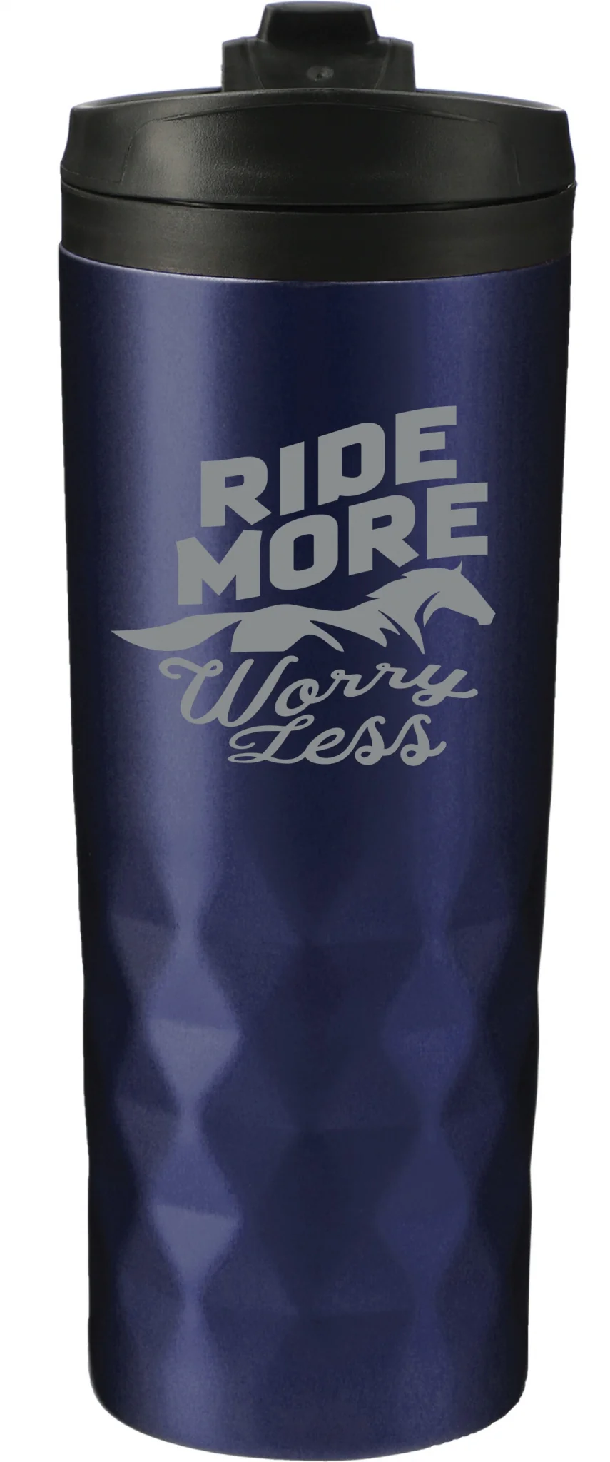 Kelley Tumbler "Ride More Worry Less"
