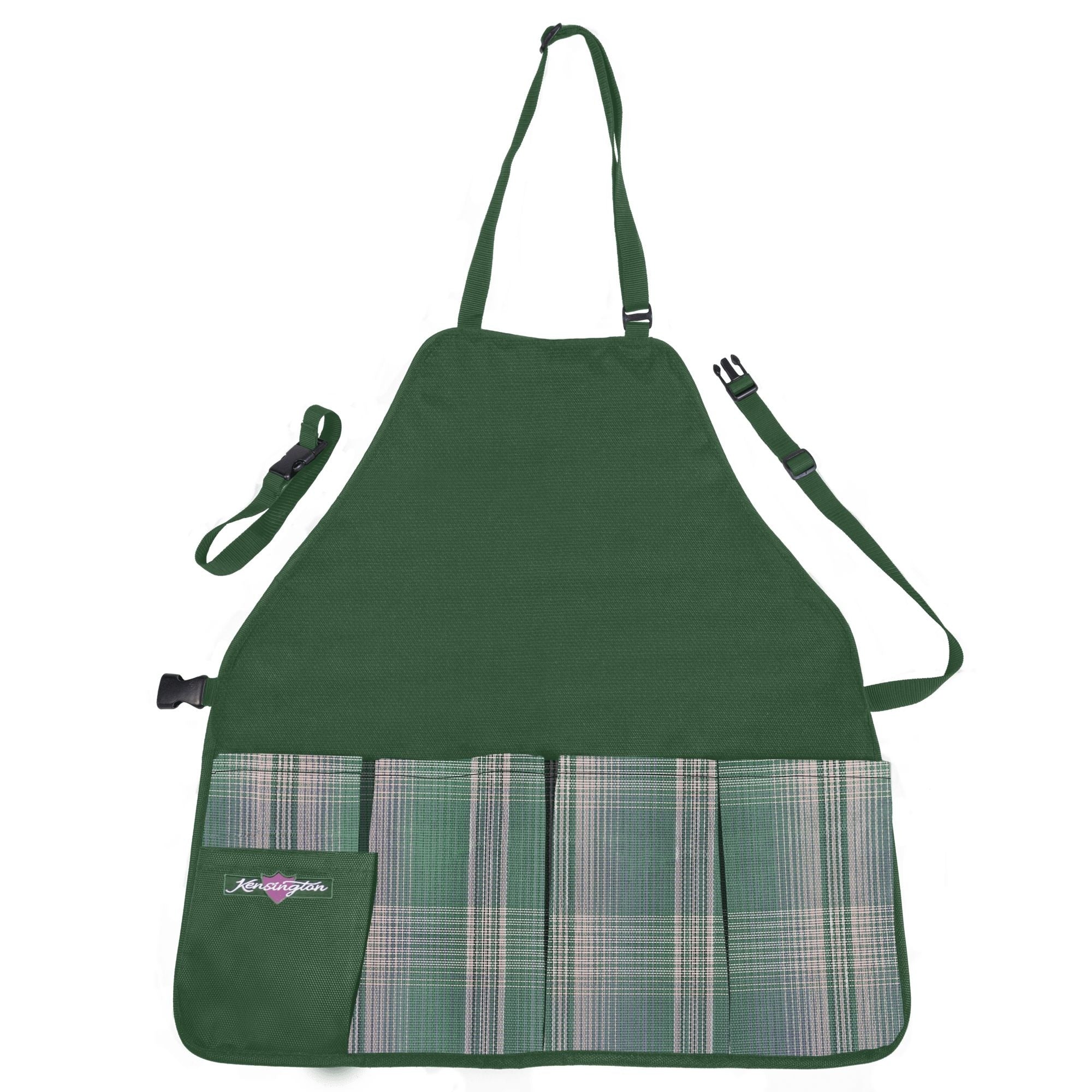 Kensington Grooming Apron Blue Ice Plaid - Image 4