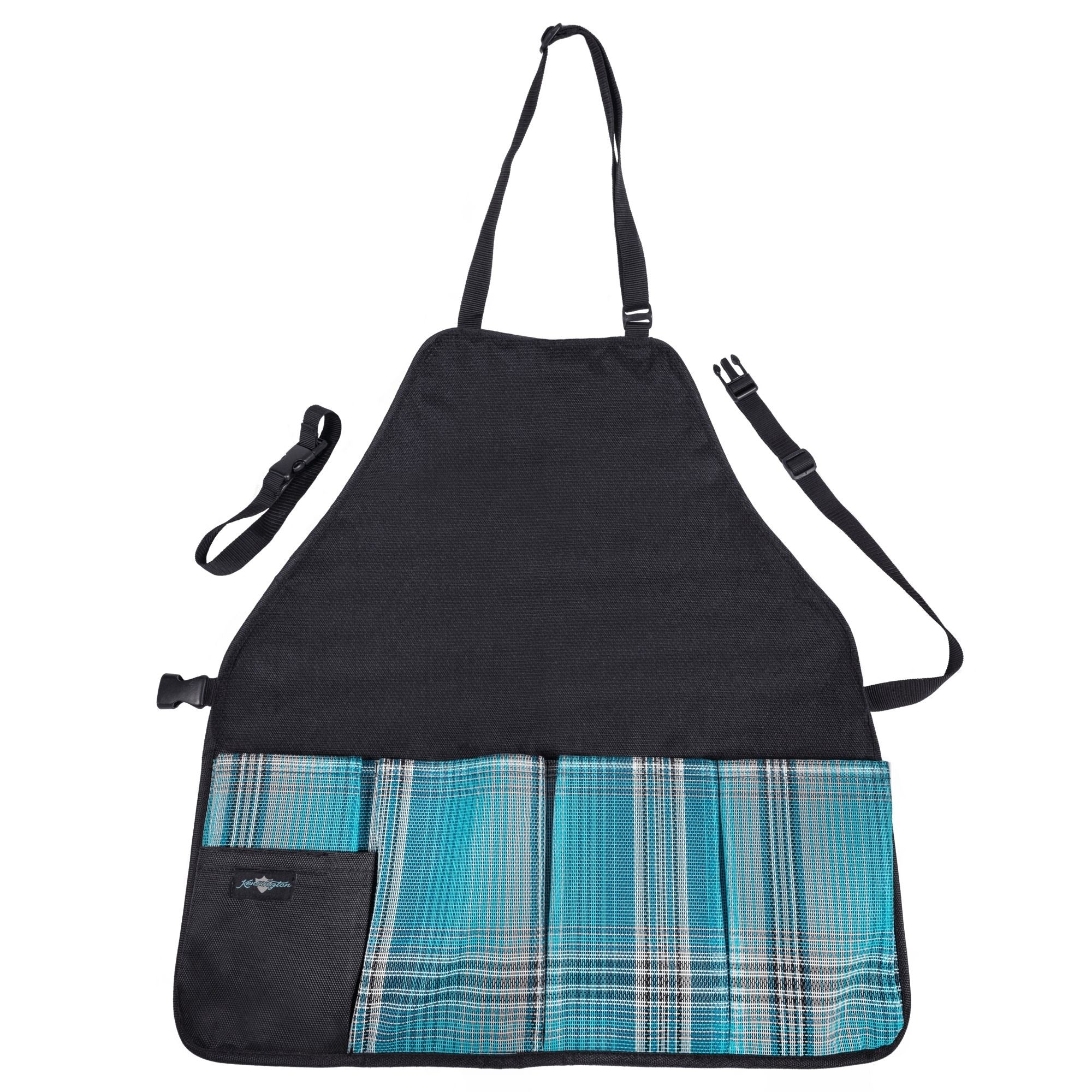Kensington Grooming Apron Blue Ice Plaid - Image 5