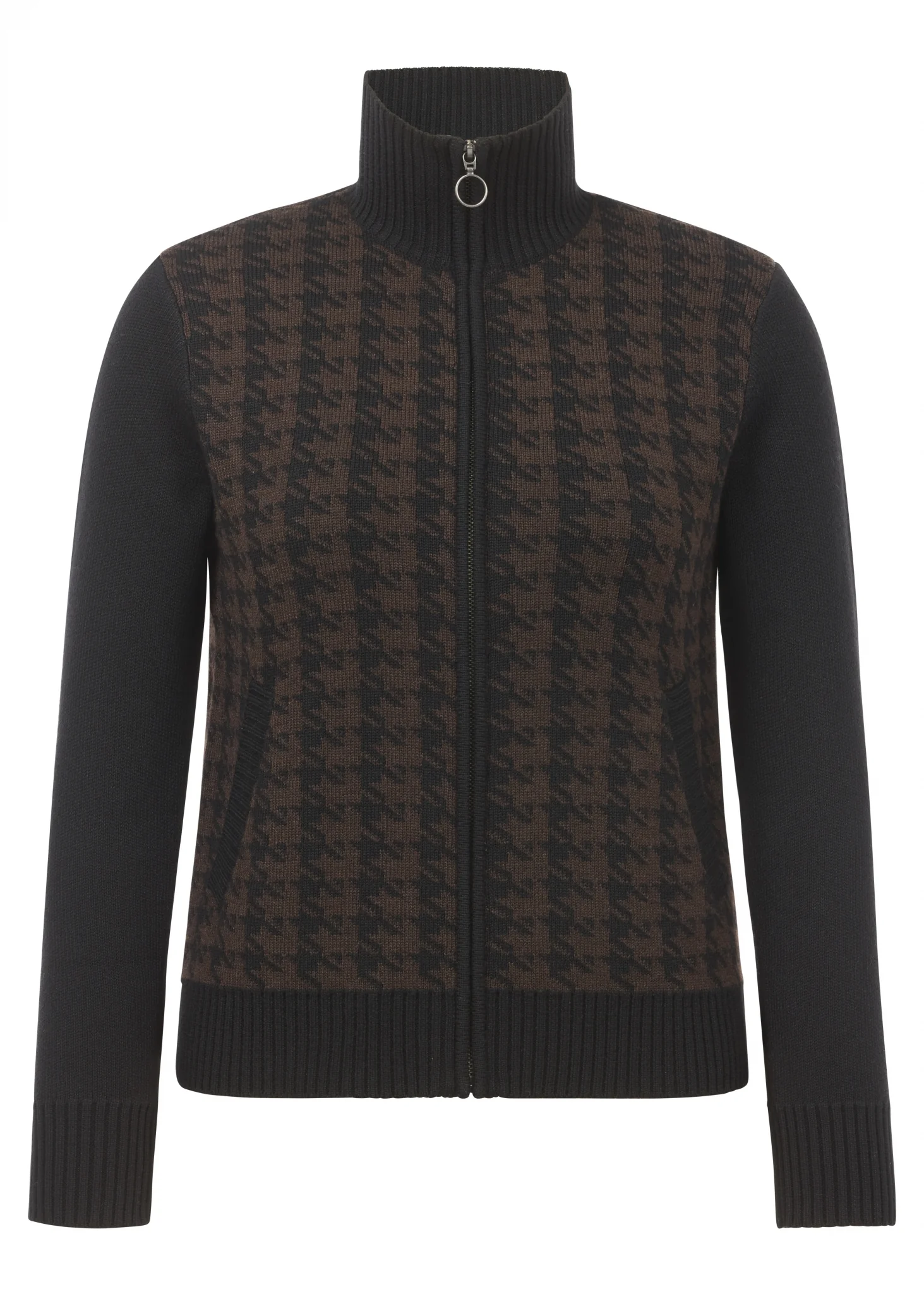 Kerrits Eq Houndstooth Full Zip Sweater