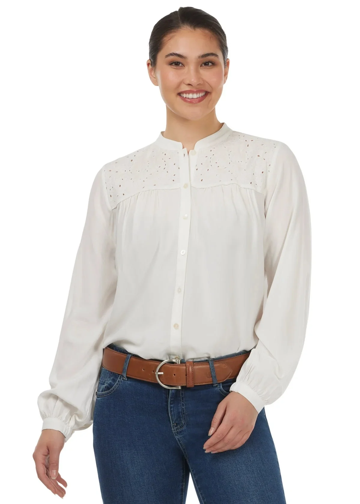 Kerrits Hollyhocks & Horseshoes Blouse - Image 5