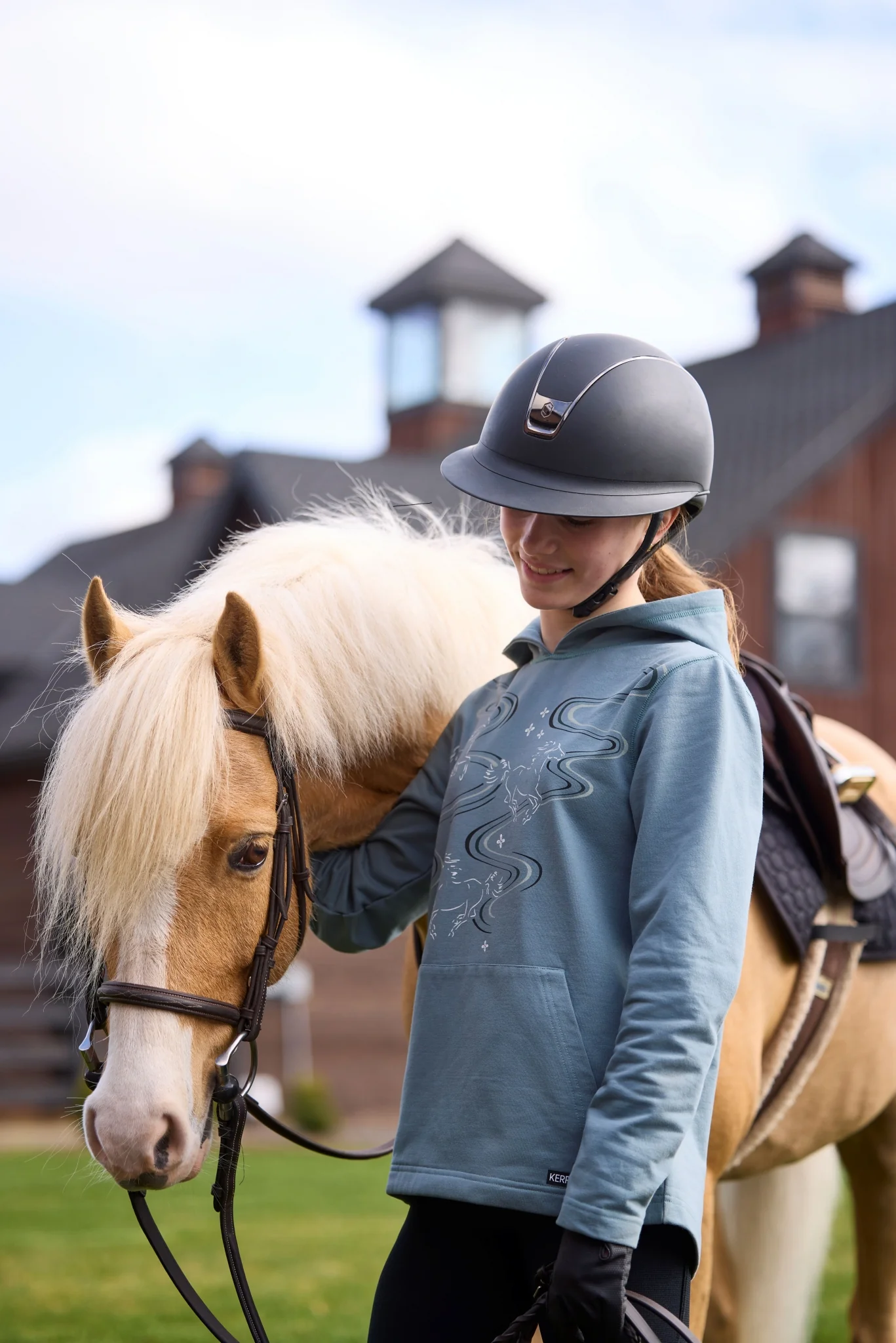 Kerrits Kids Ride The Wind Fleece Hoodie - Image 6